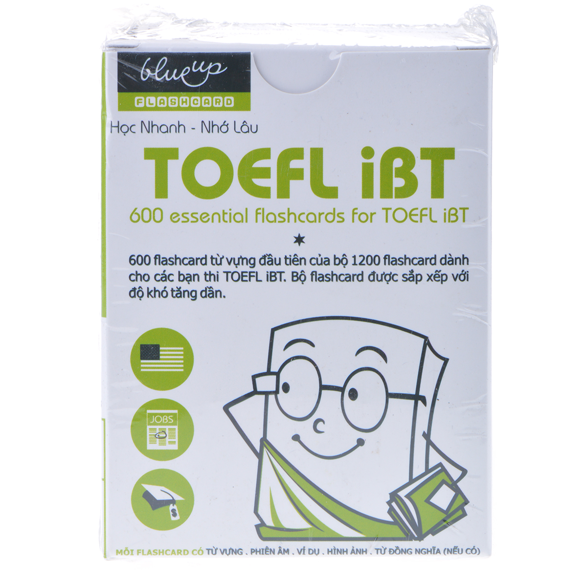 Hộp Blueup TOEFL iBT 600 Essential Flashcards For Toefl iBT - Phần 1